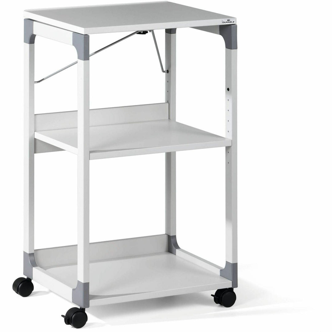 Image of Durable® 3-Tier Multimedia Trolley for Projectors, Metal, 3 Shelves, 20 x 17 x 34.75, Gray