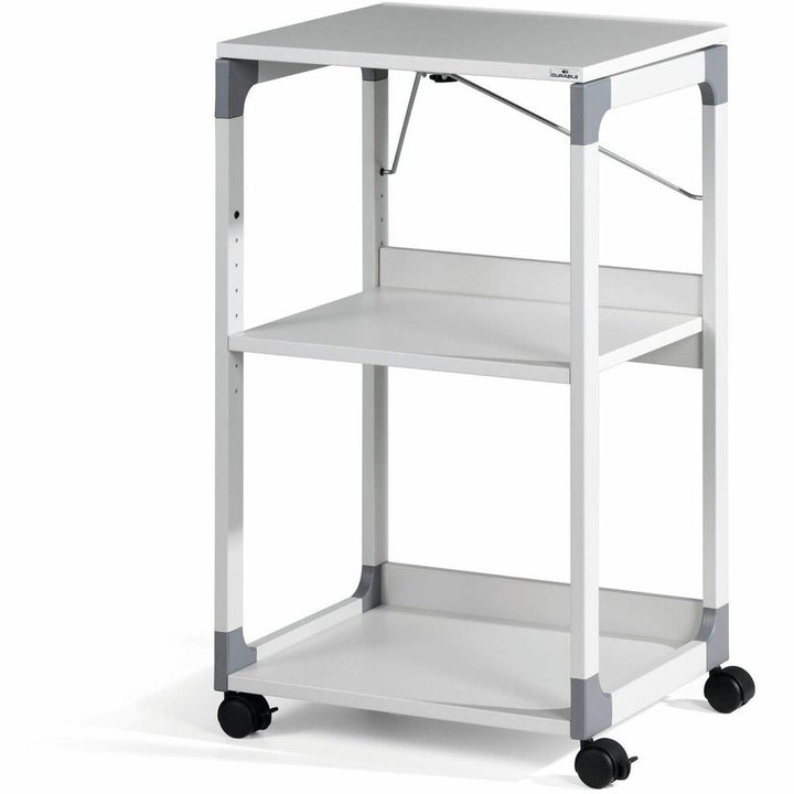 Image of Durable® 3-Tier Multimedia Trolley for Projectors, Metal, 3 Shelves, 20 x 17 x 34.75, Gray