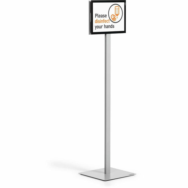 Image of Durable® Info Stand Basic Floor Stand, 51.57" Tall, Black Stand, 8.5 x 11 Face