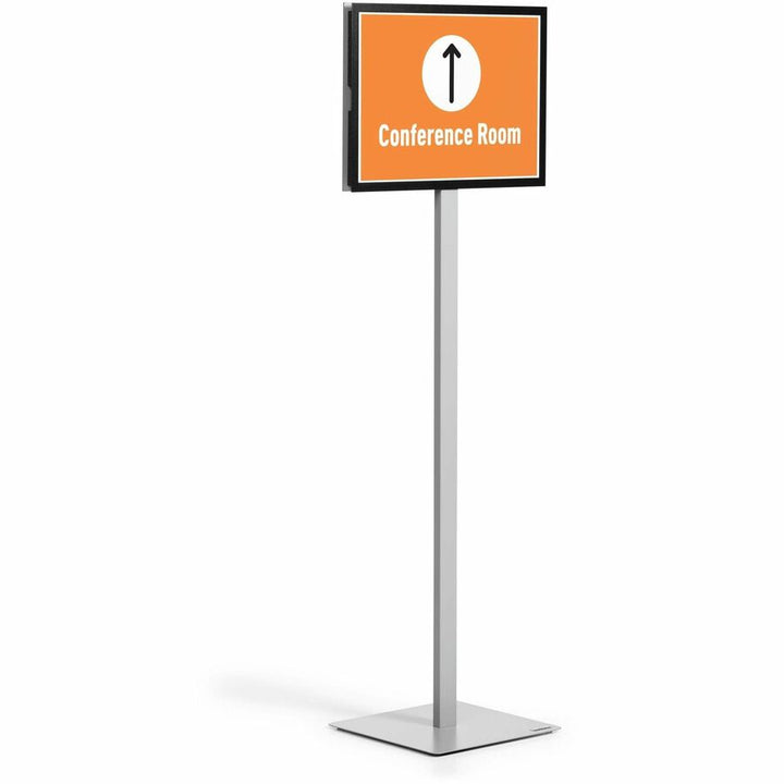Image of Durable® Info Basic Floor Stand, 55.31" Tall, Black Stand, 11 x 17 Face