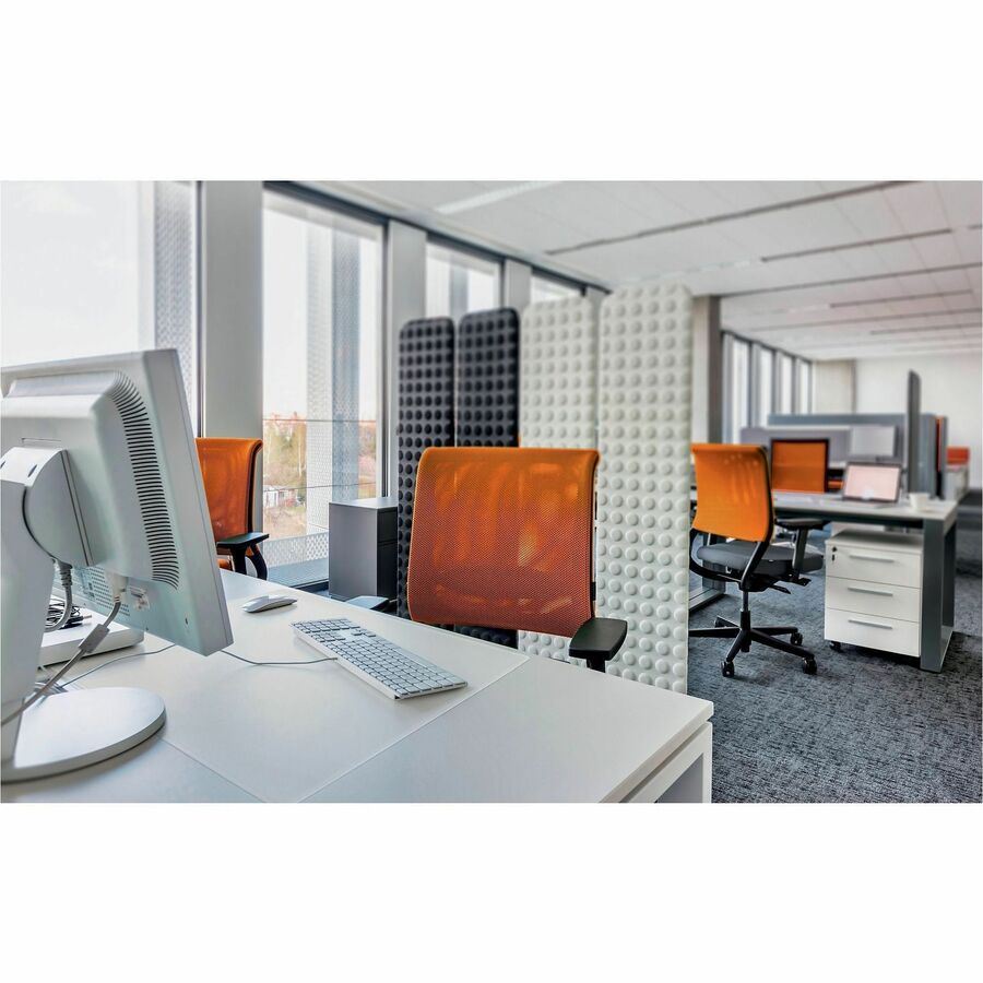 Image of Durable Office Products Desk Mat,Round Edges,Polypropylene,25-1/2"x19-7/10",Clear
