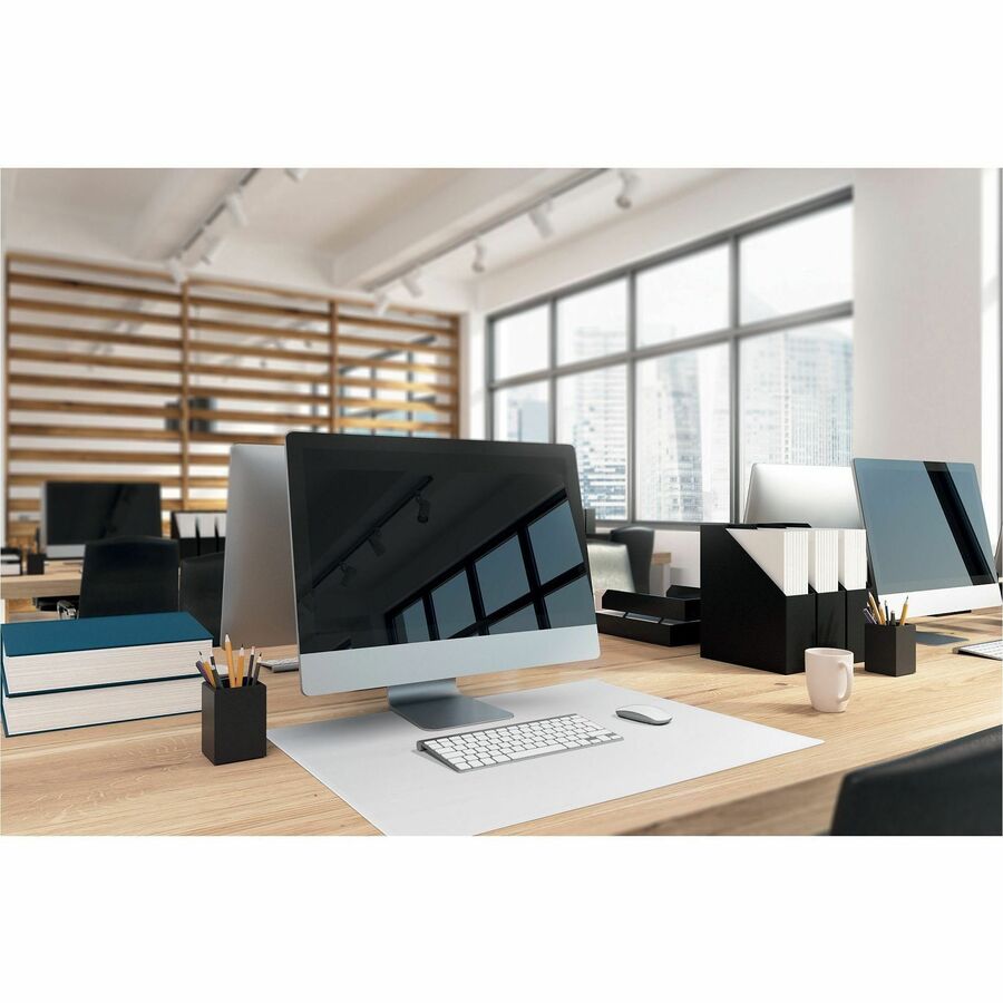 Image of Durable Office Products Desk Mat,Round Edges,Polypropylene,25-1/2"x19-7/10",Clear