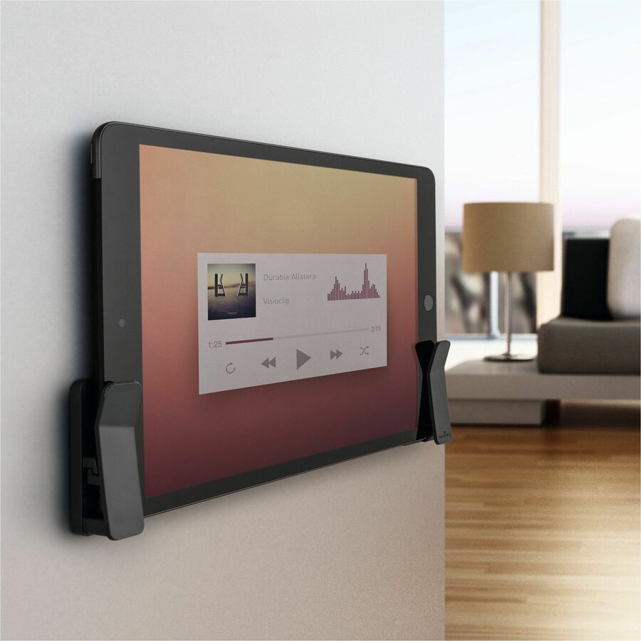 Image of Durable Office Products Tablet Wall Dock,Clips,Plastic,2.2lb Cap,0.4"D Cap,CGY