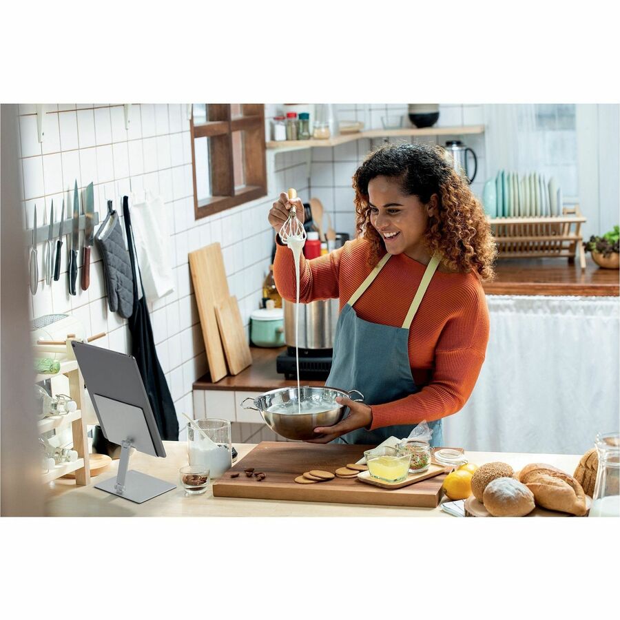 Image of Durable® Adjustable Tablet Stand, Silver