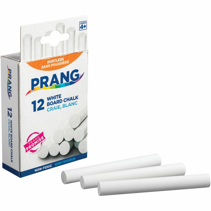 Image of Dixon® Chalk Sticks,Dustless,3-1/4"x3/8",12/BX,6BX/PK,2PK/BD,WE