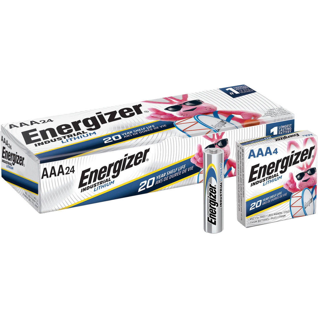 Image of Energizer® Industrial Lithium Aaa Battery, 1.5 V, 4/pack, 6 Packs/box