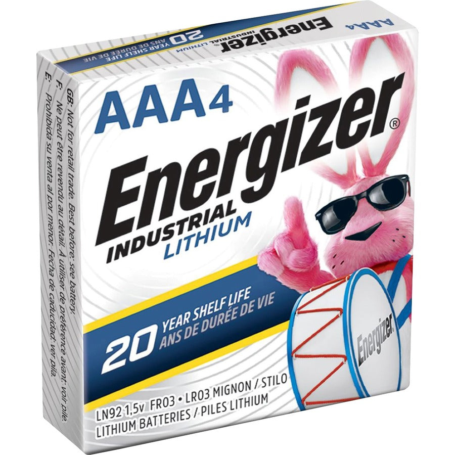 Image of Energizer® Industrial Lithium Aaa Battery, 1.5 V, 4/pack, 6 Packs/box