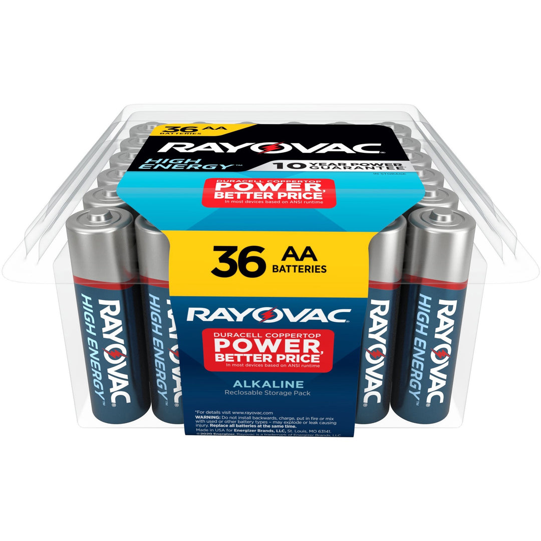 Image of Rayovac® High Energy Premium Alkaline AA Batteries, Pro Pack, 36/Pack