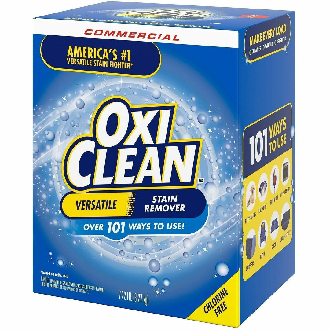 Image of OxiClean 00069 Stain Remover Powder, 115.52 oz (7.22 lb), Chlorine-free, Color Safe, Blue, 1 Each