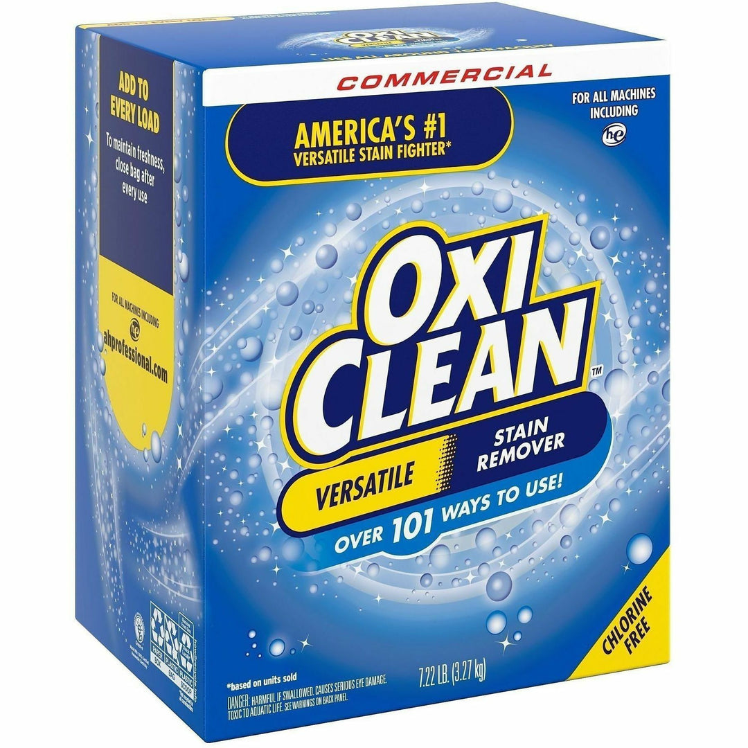Image of OxiClean 00069 Stain Remover Powder, 115.52 oz (7.22 lb), Chlorine-free, Color Safe, Blue, 1 Each
