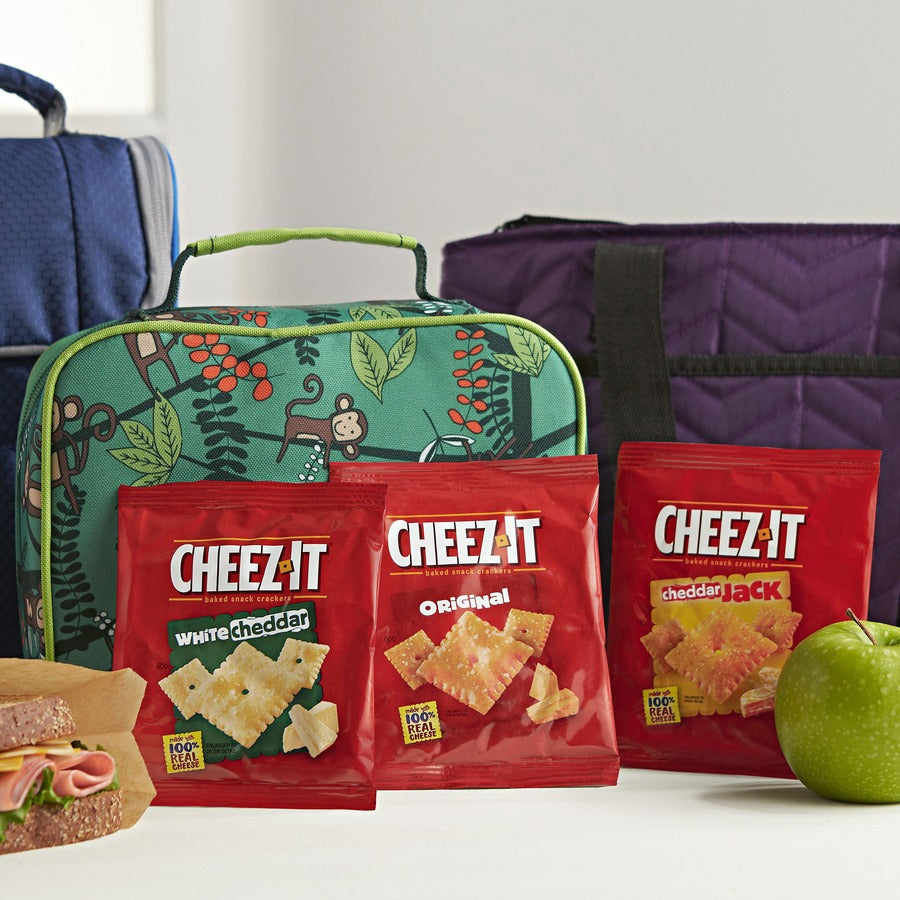 Image of Cheez-It 94027 Variety Pack, Individually Wrapped, Original, White Cheddar, Cheddar Jack Cheese, 12.10 oz, 12 / Box
