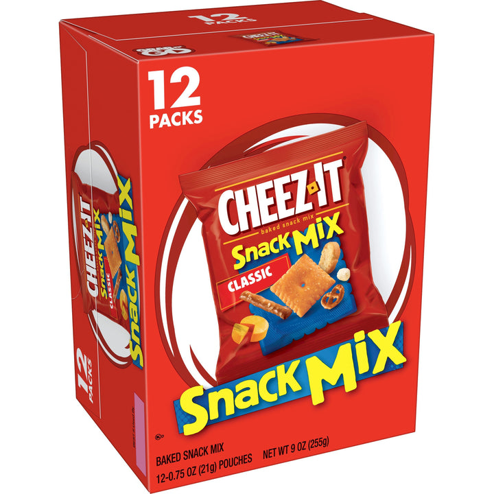 Image of Cheez-It 11720 Classic Snack Mix, Cheese, 9 oz, 12 / Box