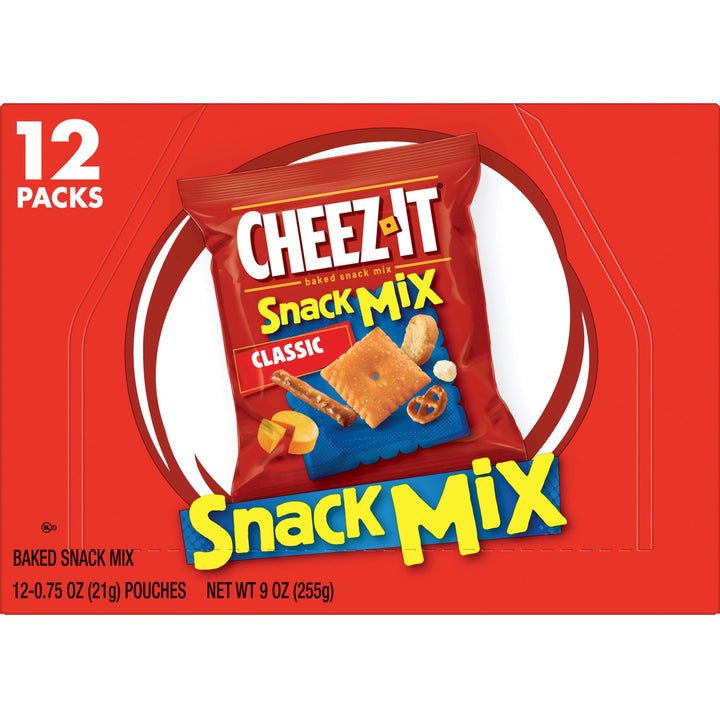 Image of Cheez-It 11720 Classic Snack Mix, Cheese, 9 oz, 12 / Box