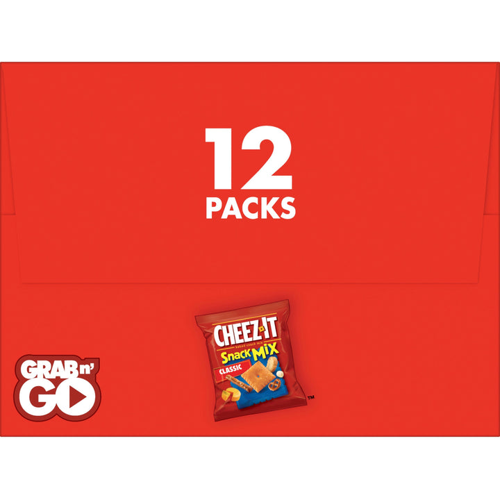 Image of Cheez-It 11720 Classic Snack Mix, Cheese, 9 oz, 12 / Box