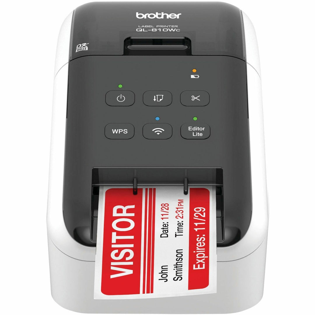 Image of Brother Label Printer,DirectThermal,Wireless,110dpi,5"x9.2"x5.7",MI
