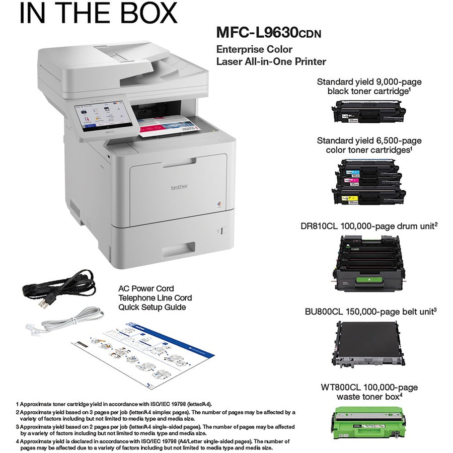 Image of Brother Workhorse MFC-L9630CDN Enterprise Color Laser All-in-One Printer