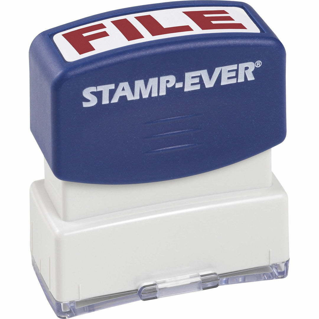 Image of Trodat® Stamp, Pre-Inked, "FILE", 9/16"x1-11/16" Imp, Red