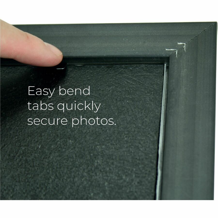 Image of Glolite Nudell LLC Frame, Deluxe, Vertical/Horizontal, 8-1/2"x11", Black/Gold