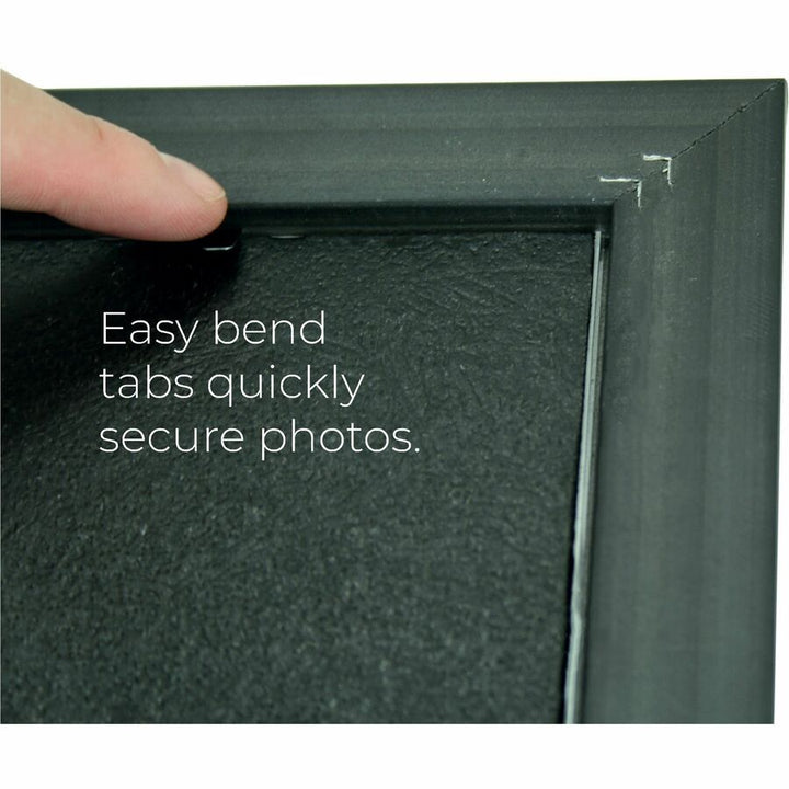 Image of Glolite Nudell LLC Frame, Deluxe, Vertical/Horizontal, 8-1/2"x11", Black/Gold