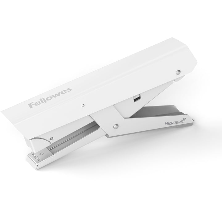 Image of Fellowes® LX890 Handheld Plier Stapler with Antimicrobial Protection, 40-Sheet Capacity, 0.25"/0.31" Staples, White