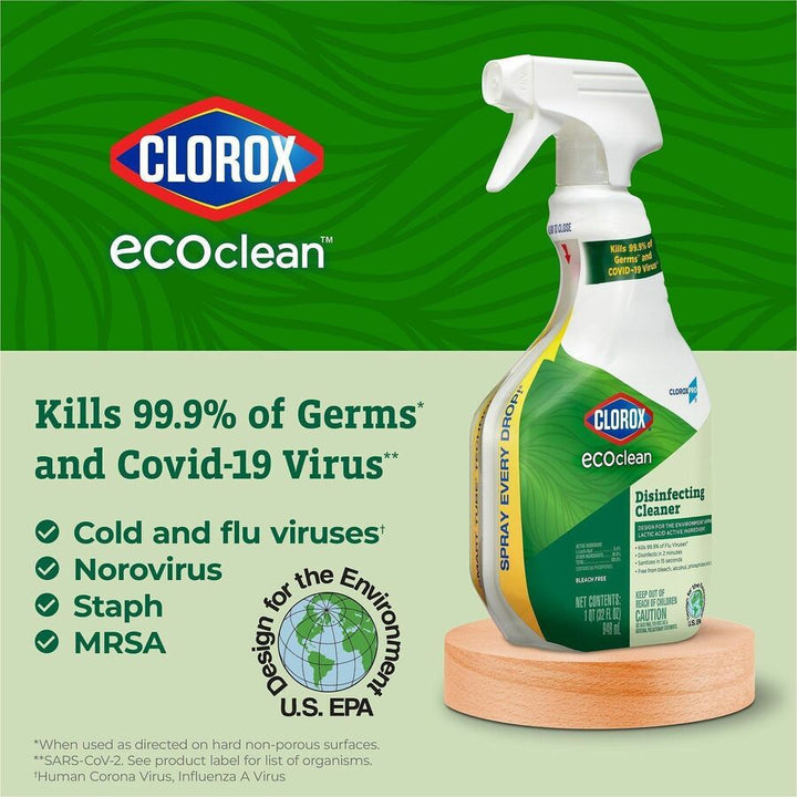 Image of Clorox® Disinfecting Cleaner,EcoClean,Refill,128 fl oz,GN/WE