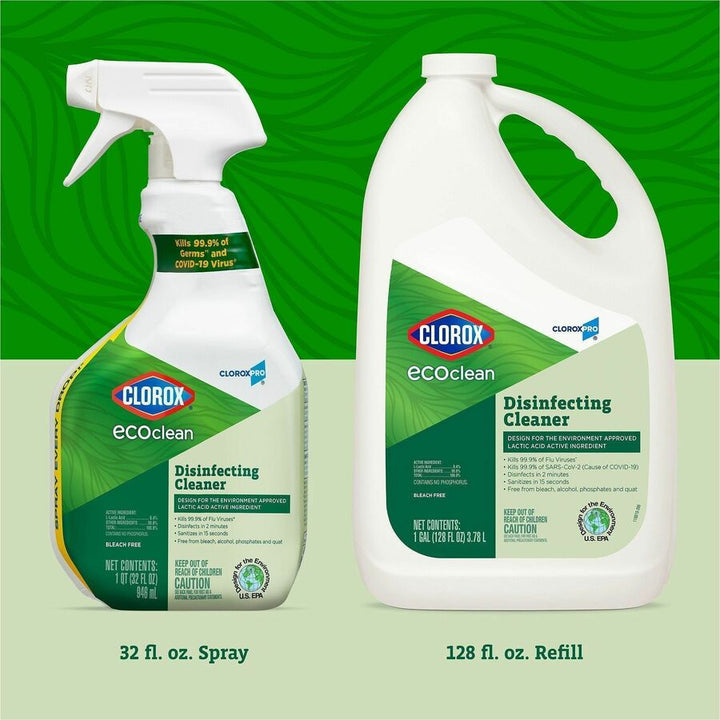 Image of Clorox® Disinfecting Cleaner,EcoClean,Refill,128 fl oz,GN/WE