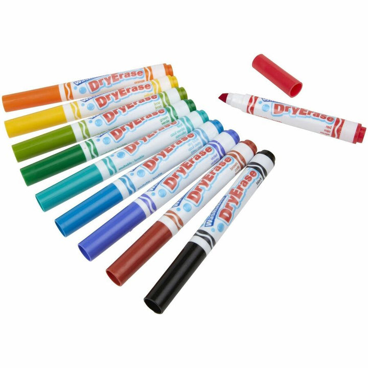 Image of Crayola® Markers, Dry-Erase, Washable, 10 Colors, 10/PK, AST