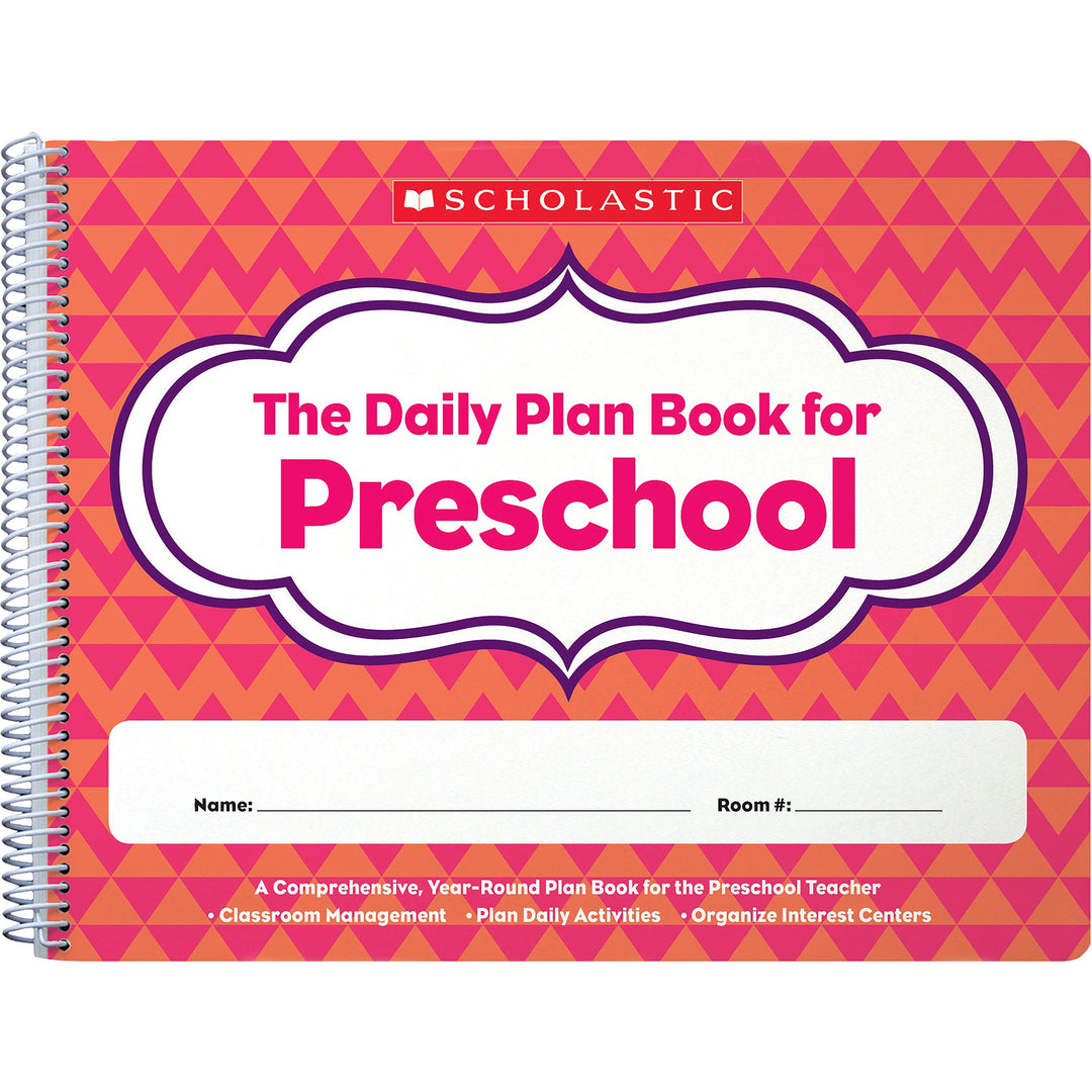 Image of Scholastic 1338064584 Daily Plan Book for Preschool, Academic, Natural, 1 Each