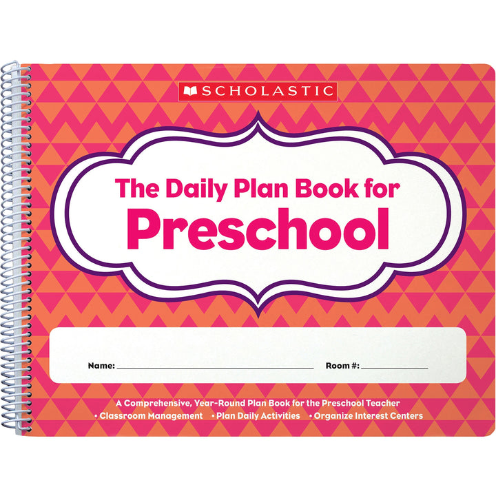 Image of Scholastic 1338064584 Daily Plan Book for Preschool, Academic, Natural, 1 Each