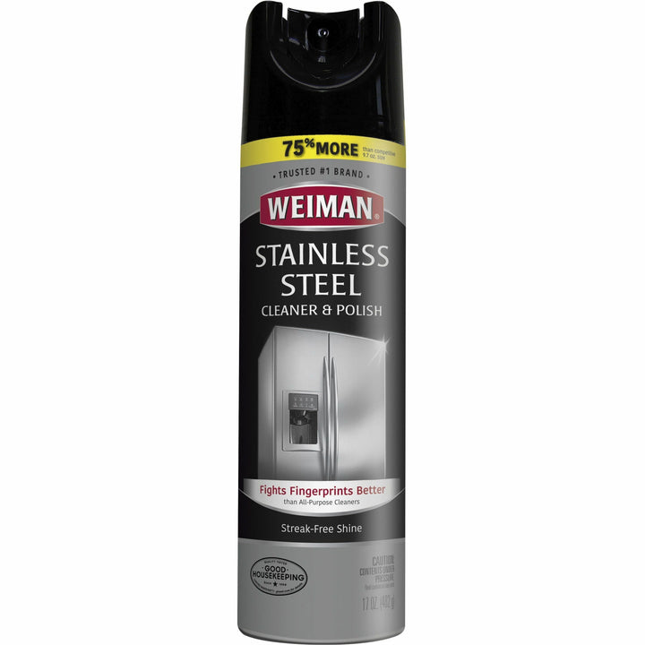 Image of WEIMAN® Cleaner/Polish Spray, f/Stainless Steel, 17oz, Clear