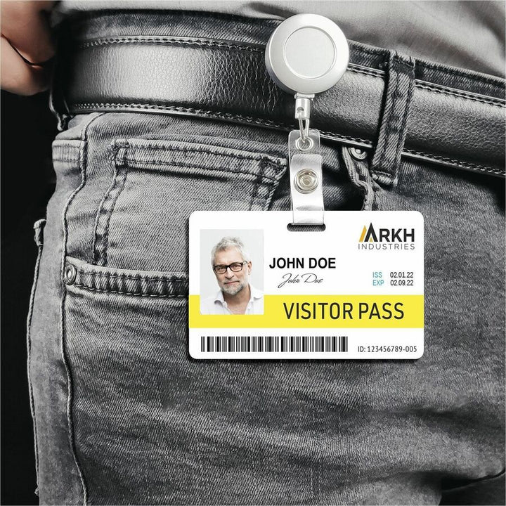 Image of Avery® ID Badge,w/Clip Hole,Poly,Wide,11 mil,3.375"x2.125",80/PK,WE