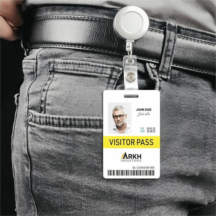 Image of Avery® ID Badge,w/Clip Hole,Poly,Tall,11.mil,2.125"x3.375",80/PK,WE