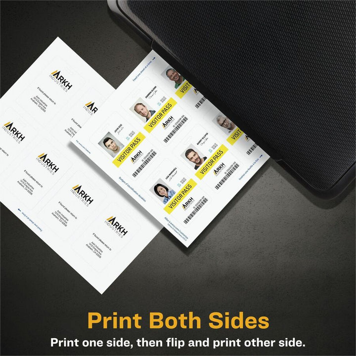 Image of Avery® ID Badge,w/Clip Hole,Poly,Tall,11.mil,2.125"x3.375",80/PK,WE