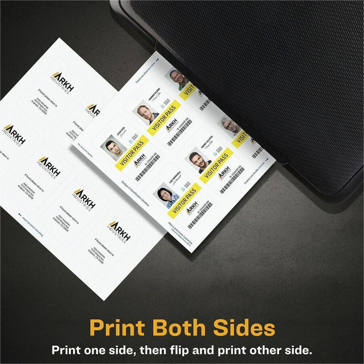 Image of Avery® ID Badge,w/Clip Hole,Poly,Tall,11.mil,2.125"x3.375",80/PK,WE