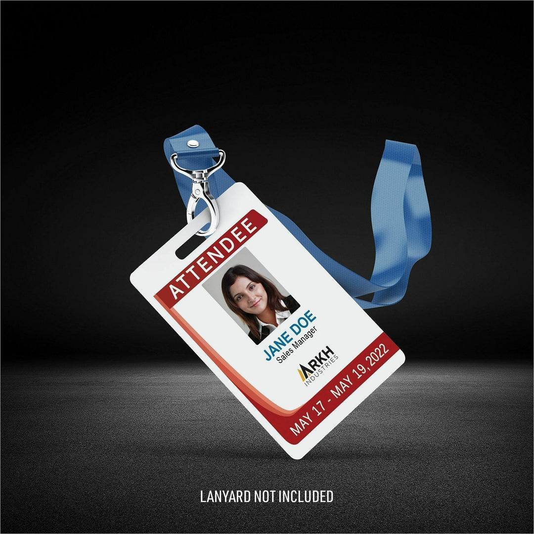 Image of Avery® ID Badge,w/Clip Hole,Poly,Tall,11.mil,2.125"x3.375",80/PK,WE