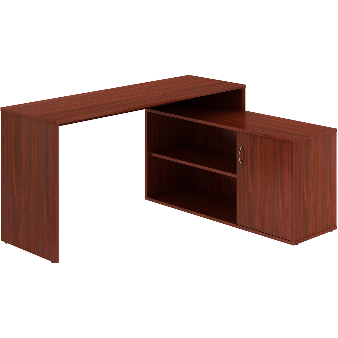 Image of LYS DK103RRMH L-Shape Workstation with Cabinet