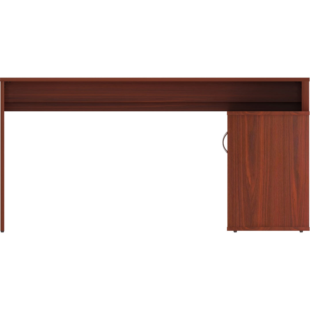 Image of LYS DK103RRMH L-Shape Workstation with Cabinet