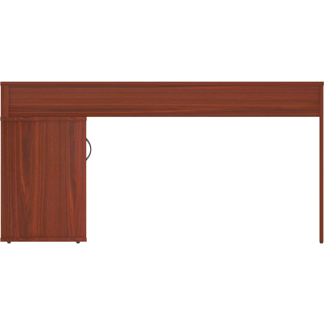Image of LYS DK103RRMH L-Shape Workstation with Cabinet