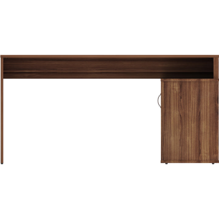 Image of LYS DK103RRWT L-Shape Workstation with Cabinet