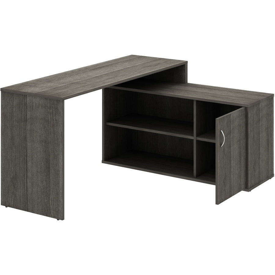 Image of LYS DK103RRWC L-Shape Workstation with Cabinet