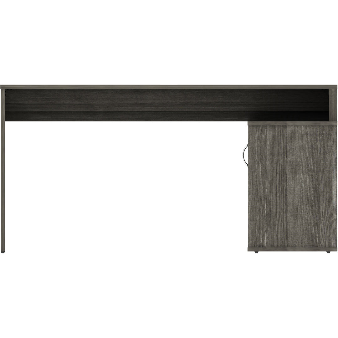 Image of LYS DK103RRWC L-Shape Workstation with Cabinet