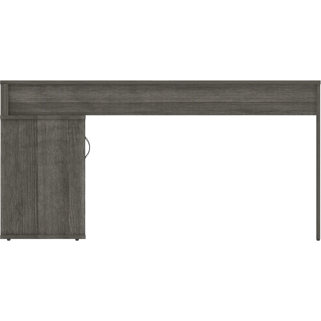Image of LYS DK103RRWC L-Shape Workstation with Cabinet