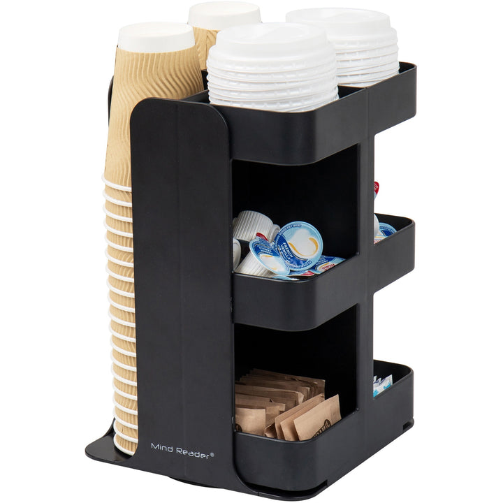 Image of Mind Reader Anchor CUPOSPIN 8-Compartment Condiment Carousel
