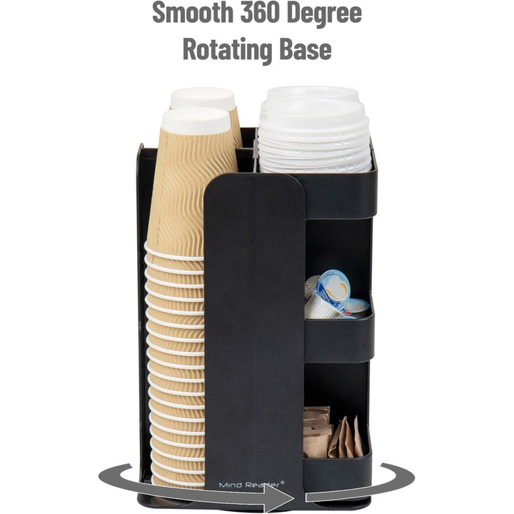Image of Mind Reader Anchor CUPOSPIN 8-Compartment Condiment Carousel