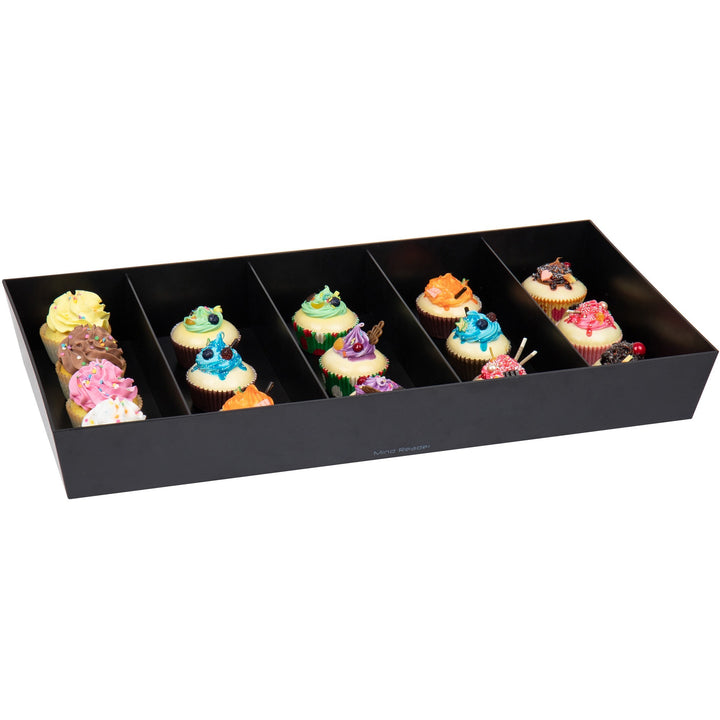 Image of Mind Reader SNACKORGT 5-Compartment Snack Organizer, 5 Compartment(s), Lightweight, Black, 1 Each