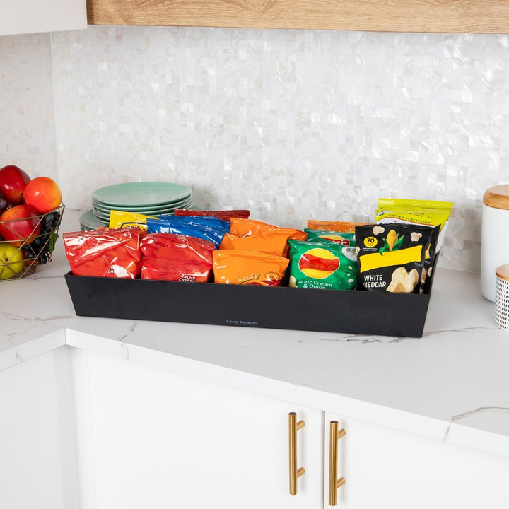Image of Mind Reader SNACKORGT 5-Compartment Snack Organizer, 5 Compartment(s), Lightweight, Black, 1 Each