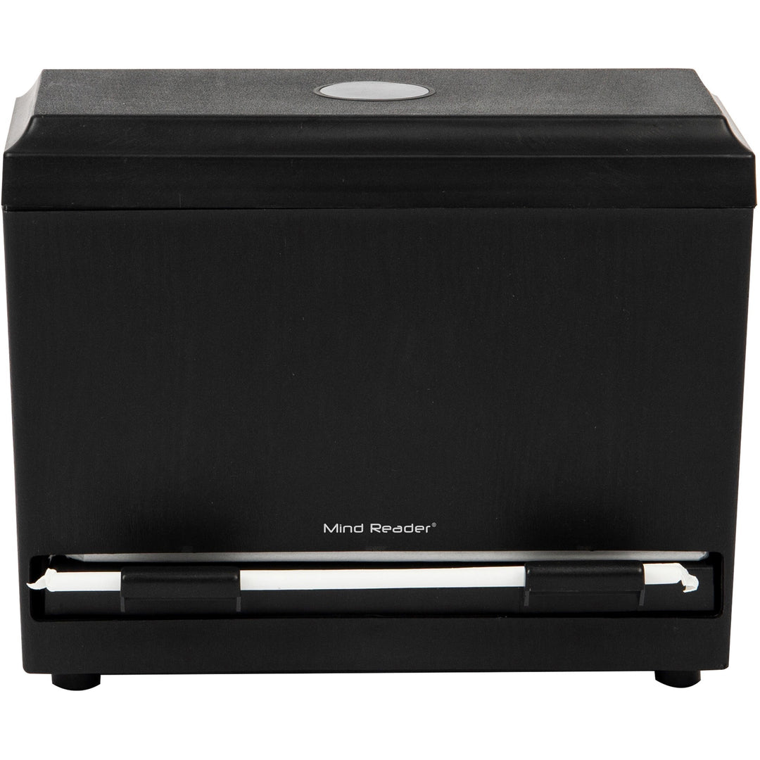 Image of EMS Mind Reader LLC Straw Dispenser,250 Cap,Top-Loading,9.25"x4.5"x7.5",BK