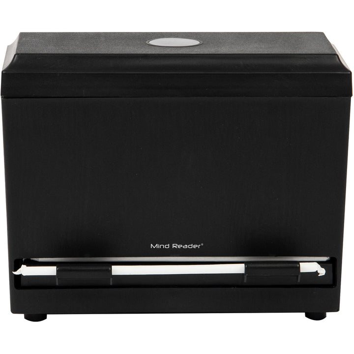 Image of EMS Mind Reader LLC Straw Dispenser,250 Cap,Top-Loading,9.25"x4.5"x7.5",BK