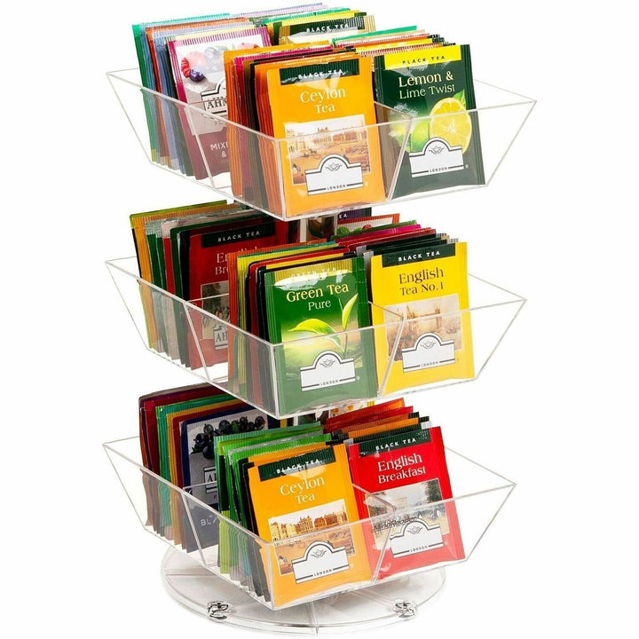 Image of Mind Reader TEASWIV3T Anchor 12-Compartment Tea Carousel