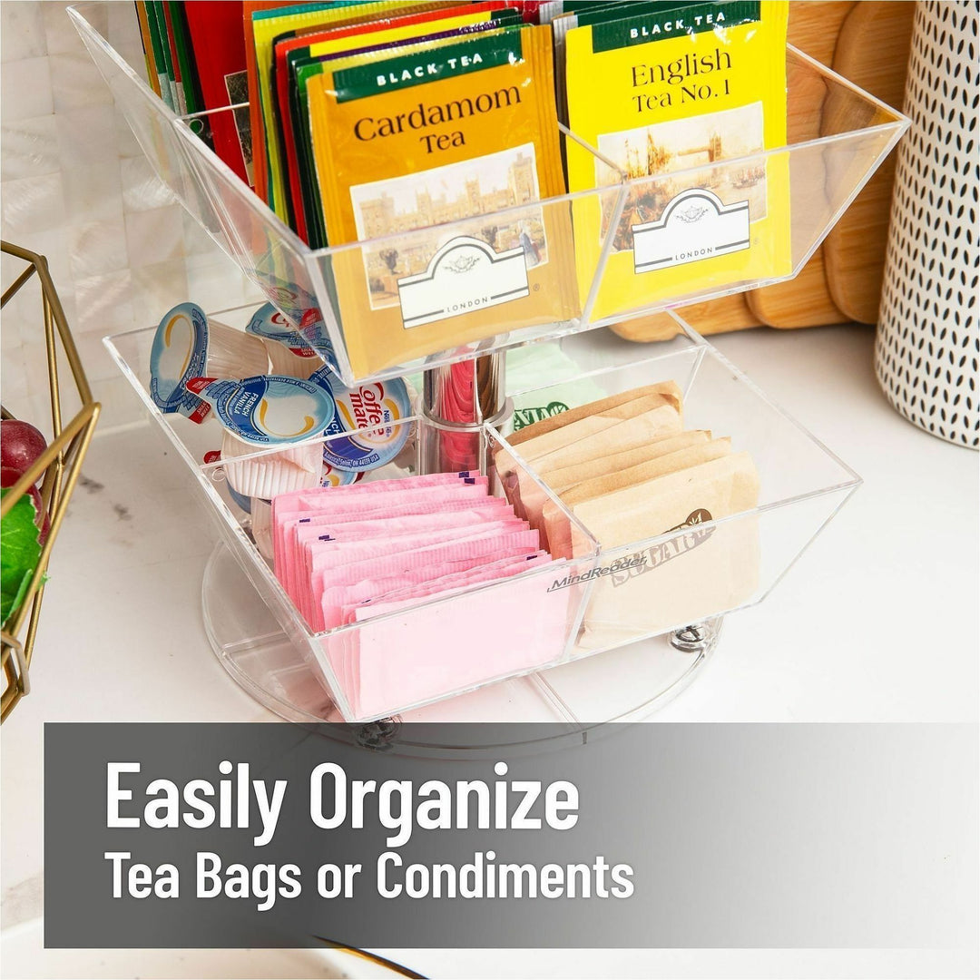 Image of Mind Reader TEASWIV3T Anchor 12-Compartment Tea Carousel